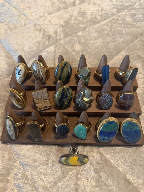 Charles Albert Jewelry - Charles Albert Adjustable Ring Assortment (Various Crystals/Stones)